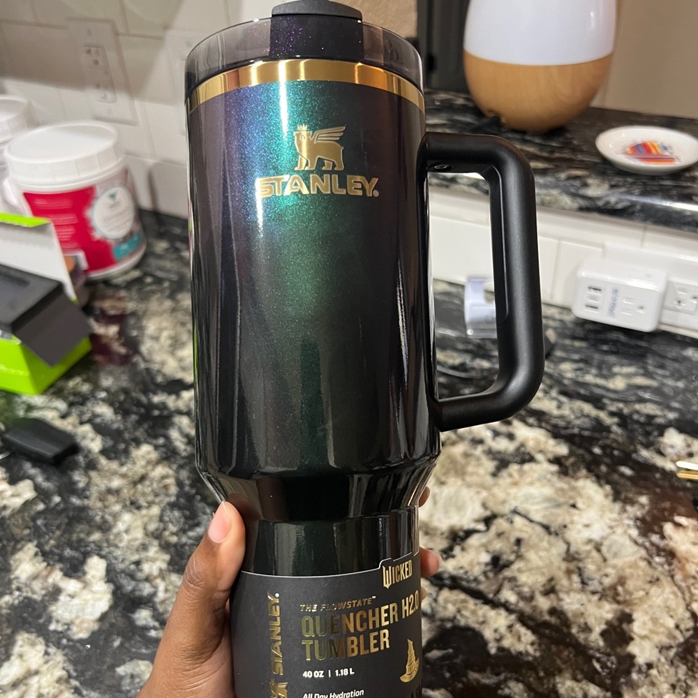 Elphaba Wicked  Stanley Tumbler with Gold Accent